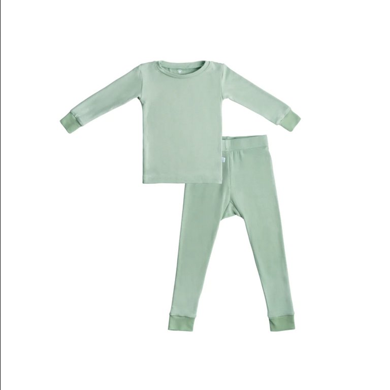 Toddler Bamboo Pajamas - Sage Green
