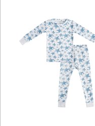Toddler Bamboo Pajamas - Blue Stars