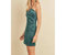 As You Pleat Halter Mini Dress In Hunter Green