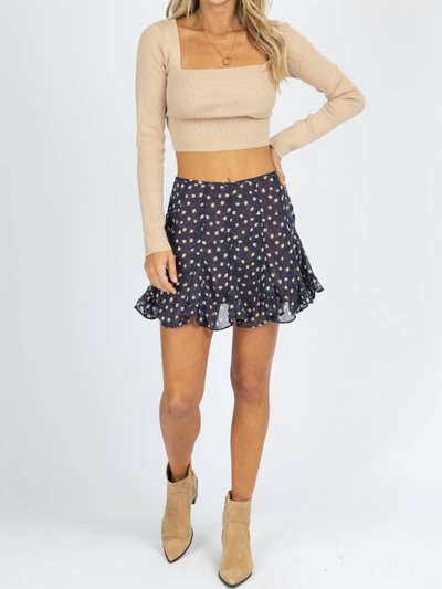 DRESS FORUM Floral Fit Flare Mini Skirt product
