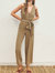 Full Life Button Front Sleeveless Jumpsuit In Sage Olive - Sage Olive