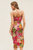 Hawaiian Print Wrap Dress In Multi