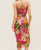 Hawaiian Print Wrap Dress In Multi