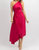 Pleated Midi Dress In Viva Magenta