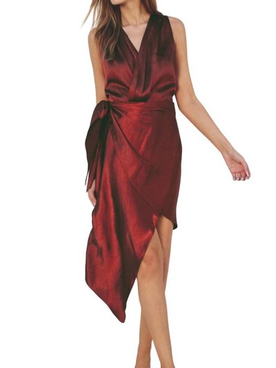 DRESS FORUM Sleeveless Knit Dress In Rust product