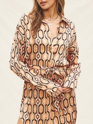 Tiger Eye Shirt Dress