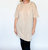 Try Me Metallic Tee Dress In Blush