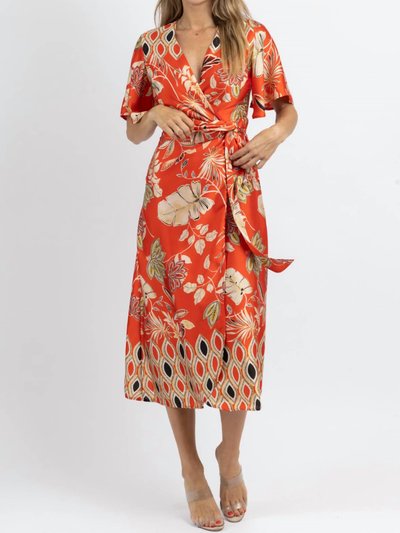 DRESS FORUM Waikiki Wrapped Satin Midi Dress product