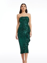 Alexis Dress - Deep Emerald