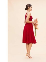 Alicia Dress - Garnet