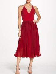 Alicia Dress - Garnet