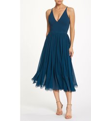 Alicia Dress - Peacock Blue