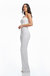 Andy White Sequin Jumpsuit - White Multi