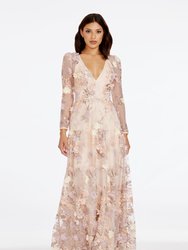 Angelina Dress - Cream Multi