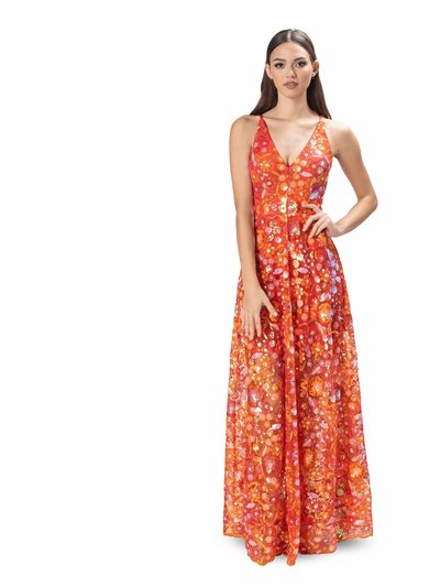 Dress The Population Ariyah Gown - Poppy Multi product