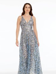 Ariyah Gown - Mineral Blue