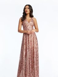 Ariyah Gown - Blush Multi