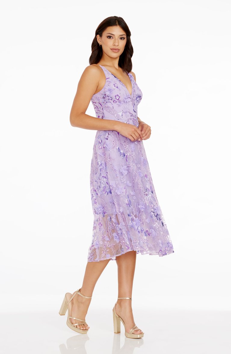 Audrey Dress - Lavender Multi