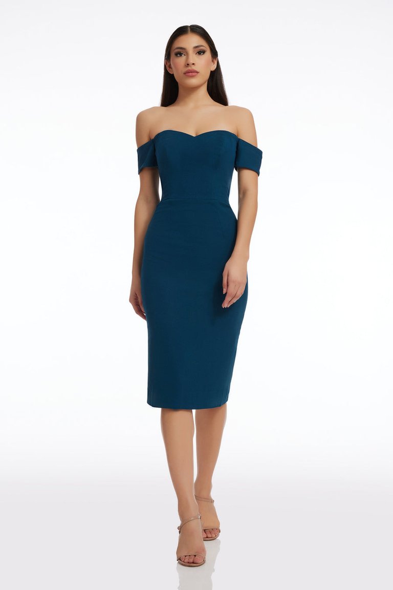 Bailey Dress - Peacock Blue