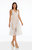 Blair Dress - White/Nude