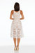 Blair Dress - White/Nude