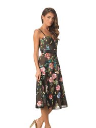 Carlita Butterfly Embroidery Dress