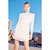 Collins Dress - White/Nude