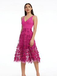 Darleen Dress - Bright Fuchsia