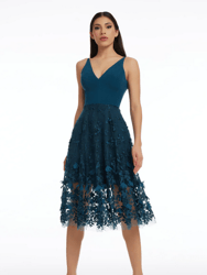 Darleen Dress - Peacock Blue