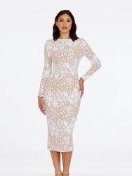 Emery Dress - White-Nude