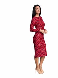 Emery Dress - Rouge Red Multi