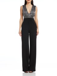 Everette Jumpsuit - Black-Silver