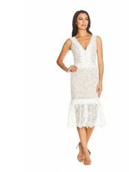 Everleigh Dress - White - White