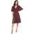 Francesca Dress - Burgundy Leopard