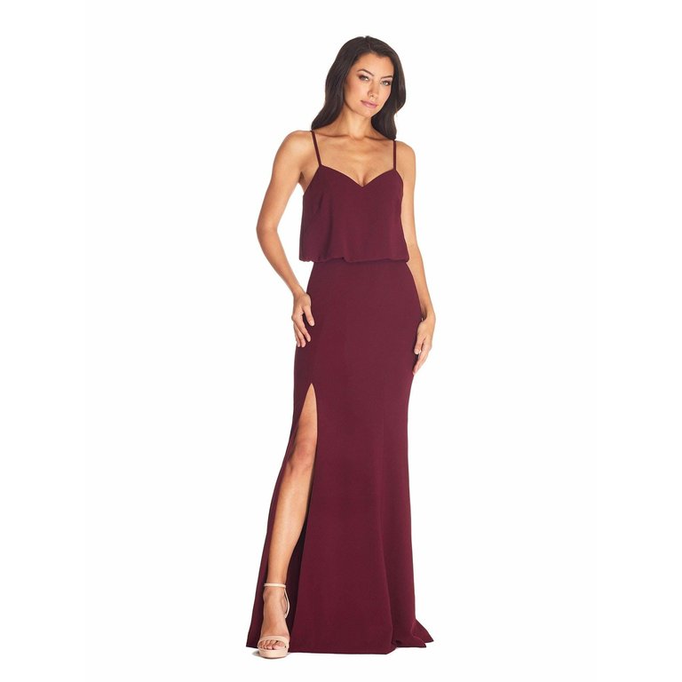 Gracelyn Dress - Burgundy