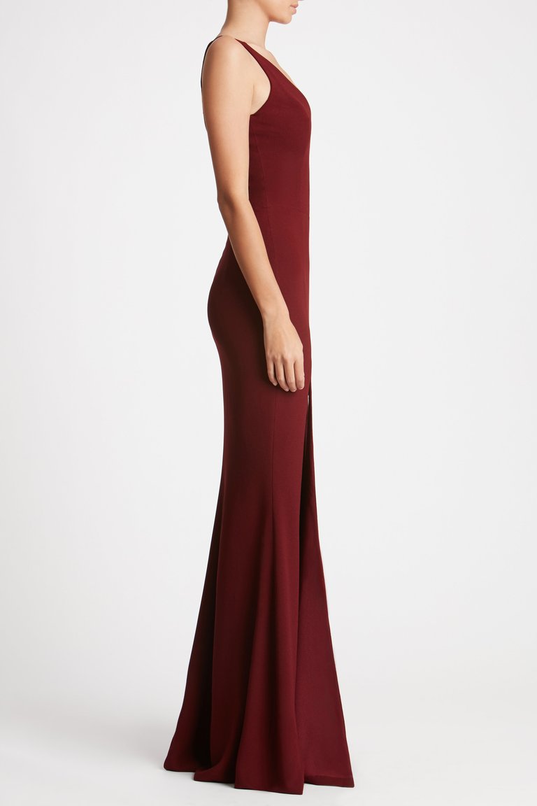 Iris Gown - Burgundy