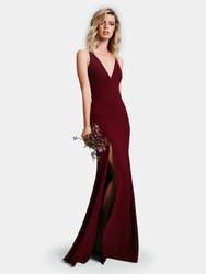 Iris Gown - Burgundy