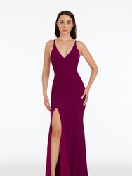 Iris Gown - Dark Magenta