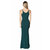 Iris Plunging Neckline Crepe Gown