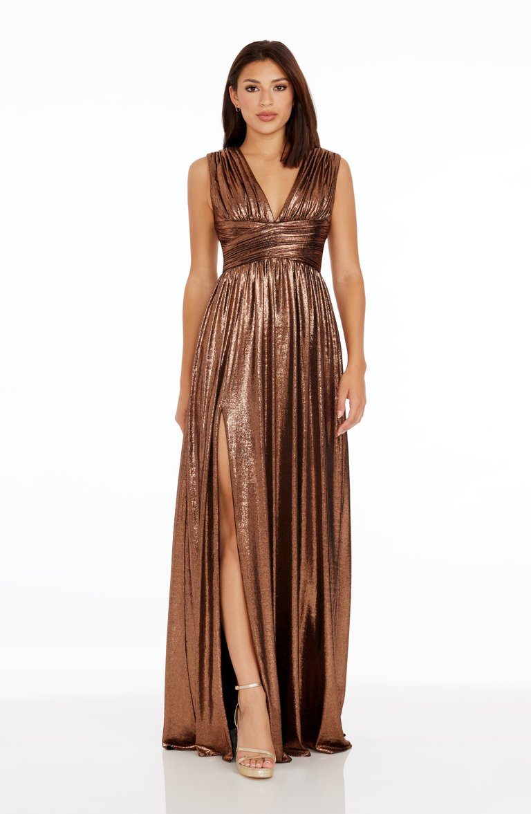 Jaclyn Dress - Bronze - Bronze