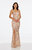 Janelle Dress - Rose Gold Multi