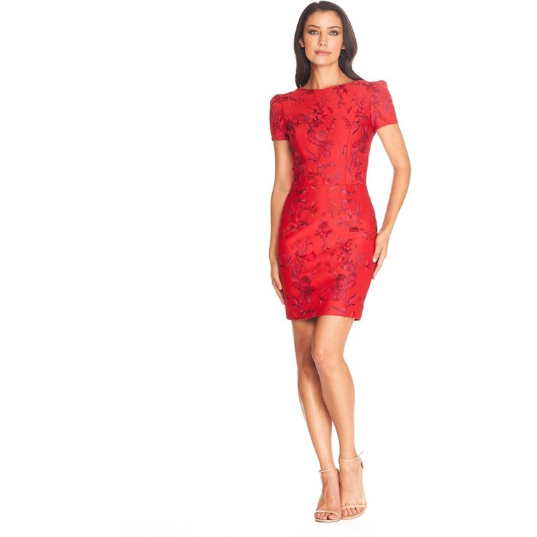 Joyce Dress - Rouge Red Multi