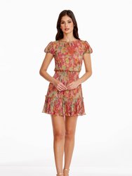 Kenley Dress - Bright Fuchsia Multi