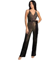 Kinsley Jumpsuit - Gold Multi