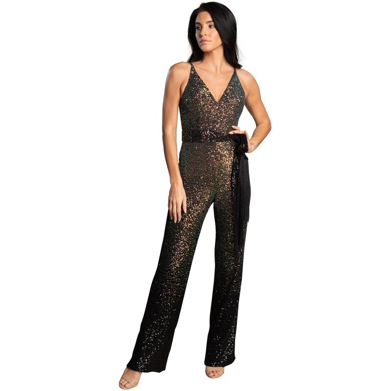 Kinsley Jumpsuit - Gold Multi