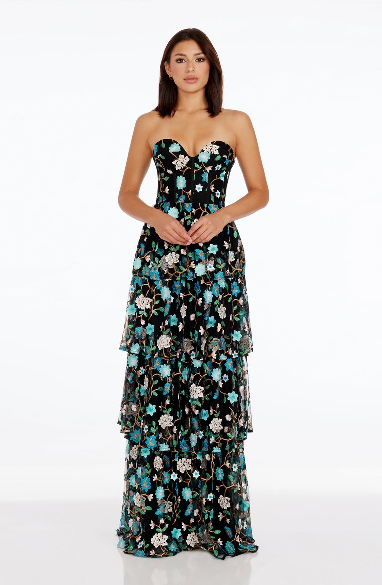 Layana Dress - Turquoise Multi