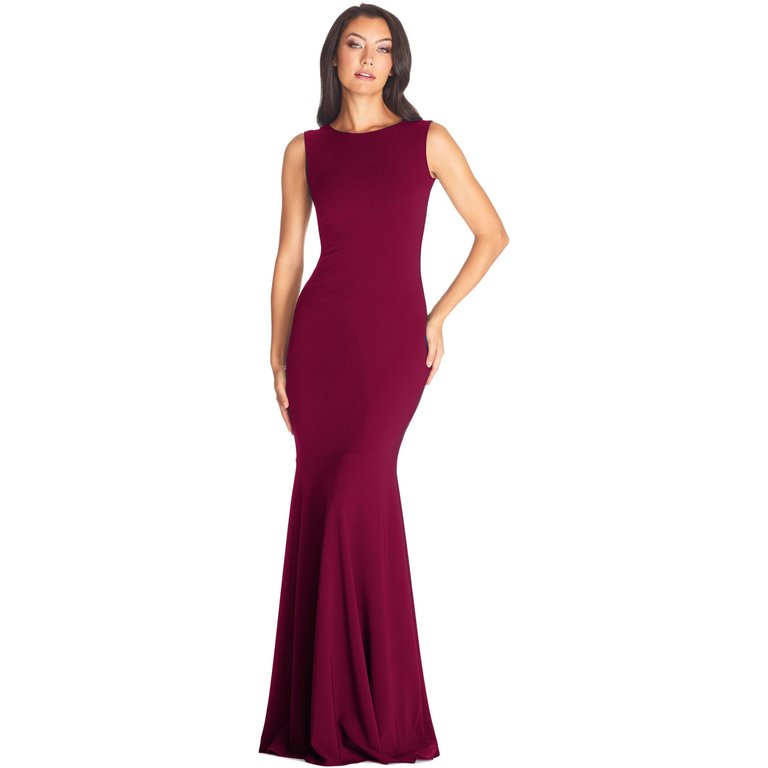 Leighton Gown - Dark Magenta