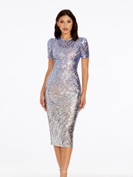 Lia Dress - Silver Multi