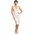 Luna Dress - White/Nude