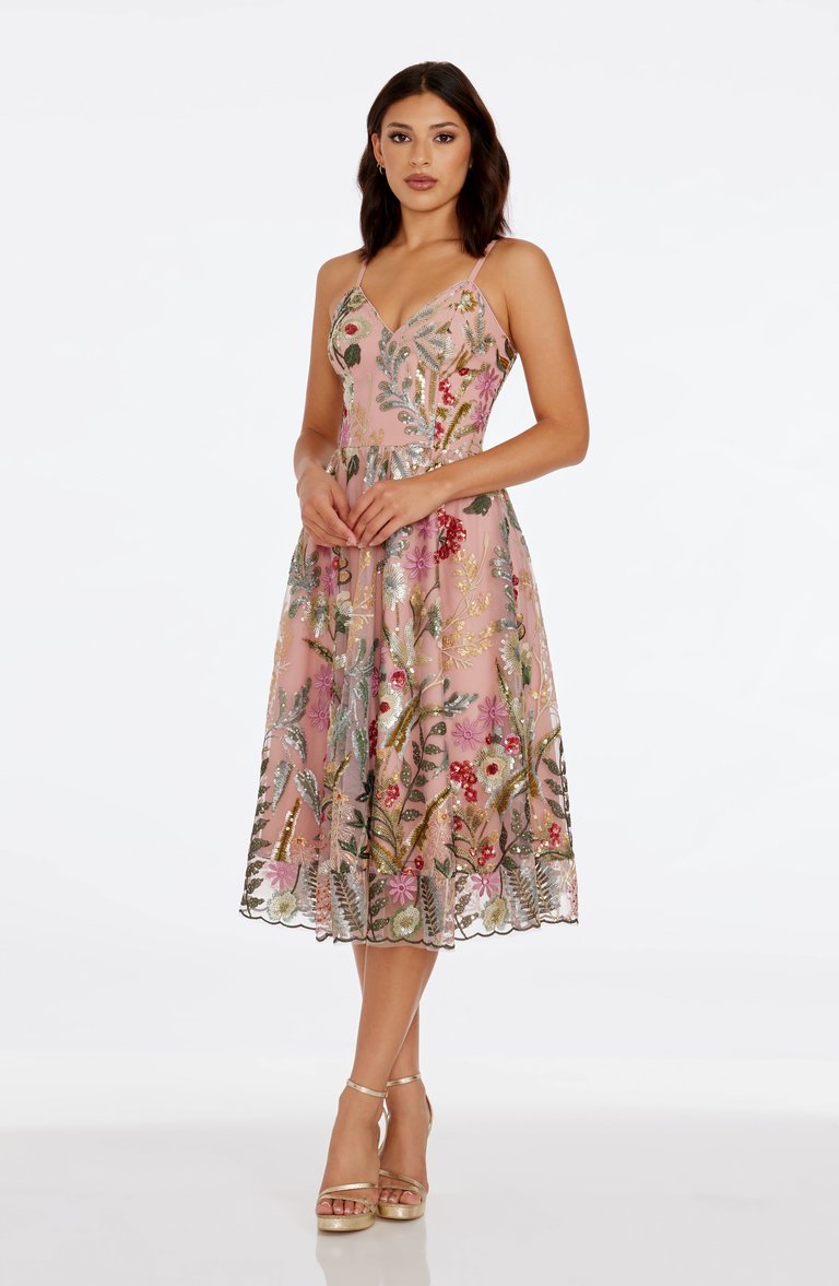 Maren Dress - Blush Multi